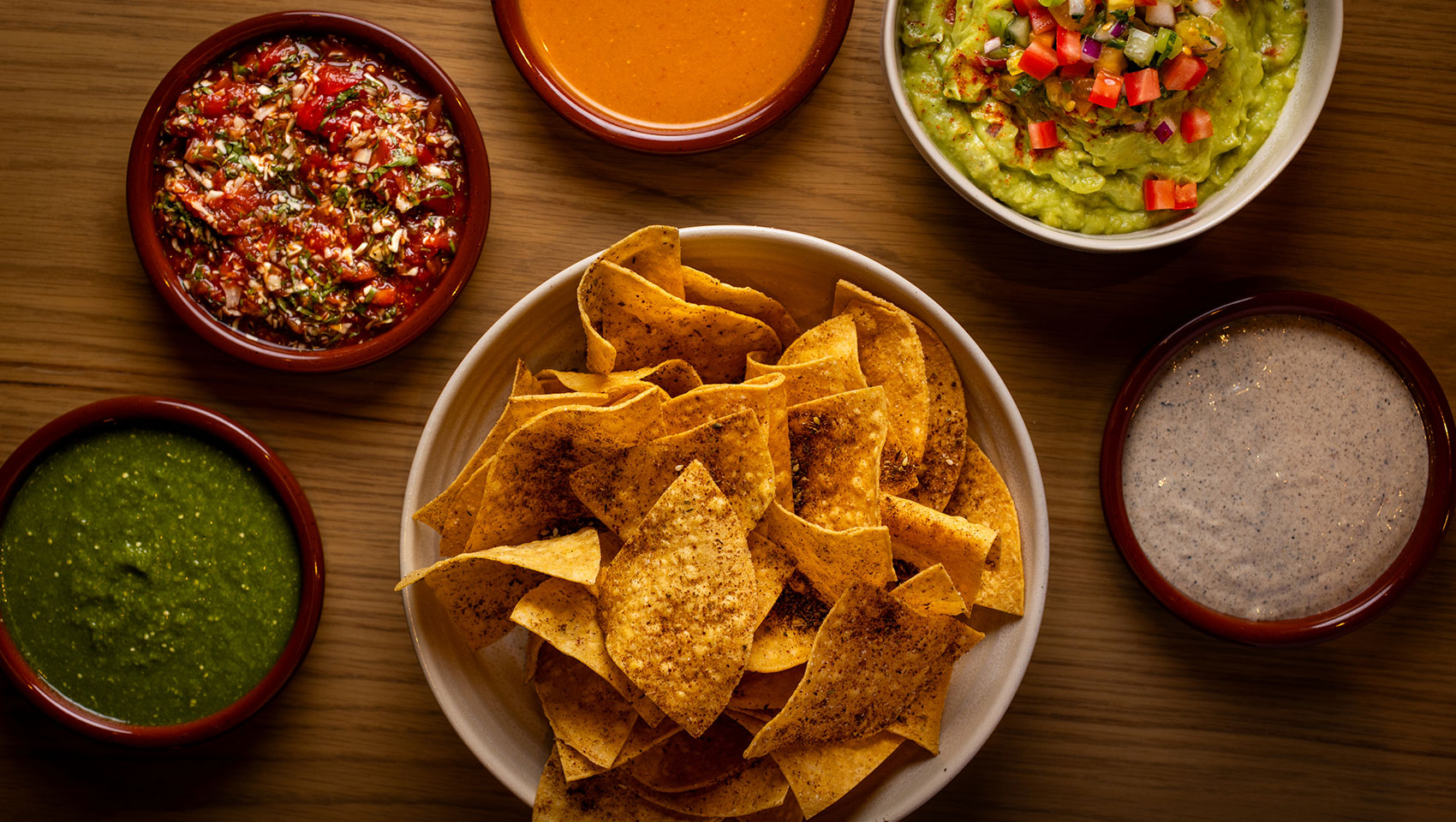 Chips & dips at Hecho Libre