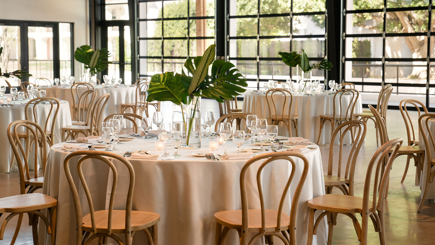 Reception set-up in The Pavilion