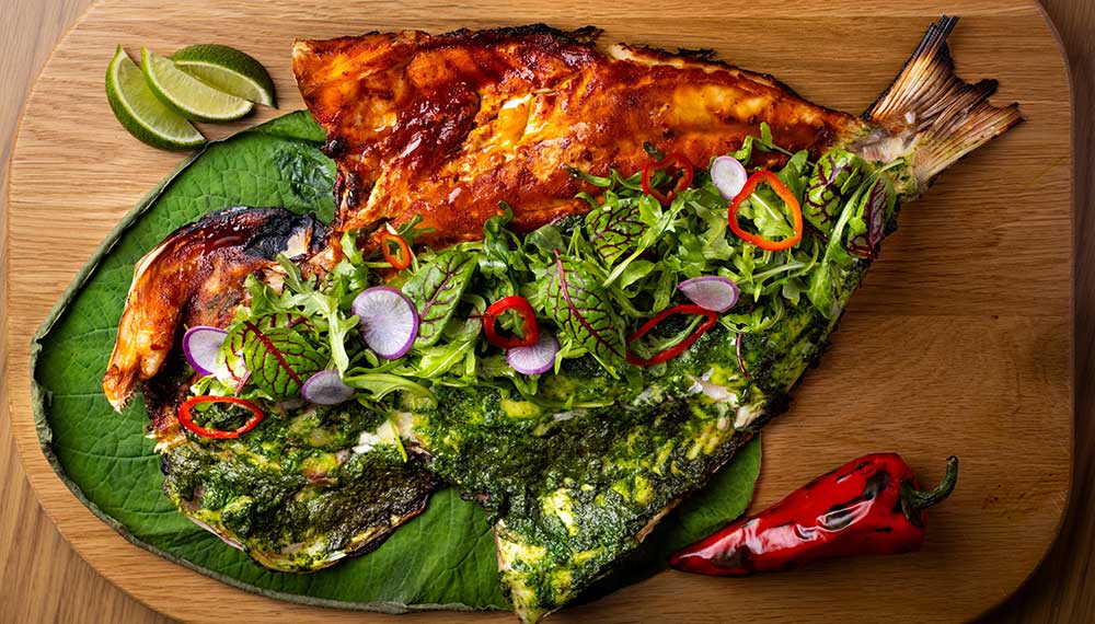 Fish dish at Hecho Libre
