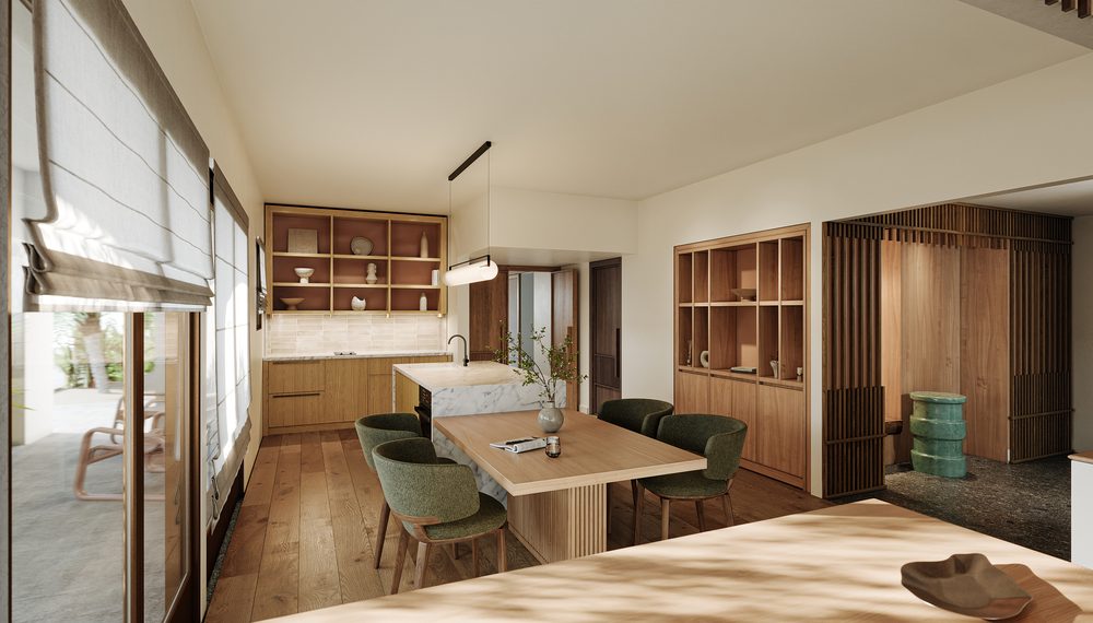 McDowell Residence Kitchen rendering