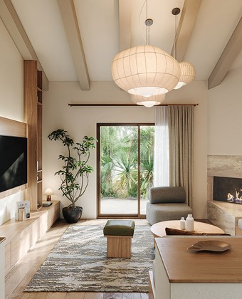 The Enclave Residences living room