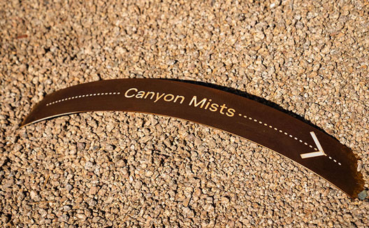 Canyon Mists Signage at Kimpton Miralina