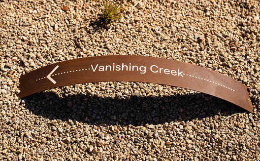 Vanishing Creek Signage at Kimpton Miralina