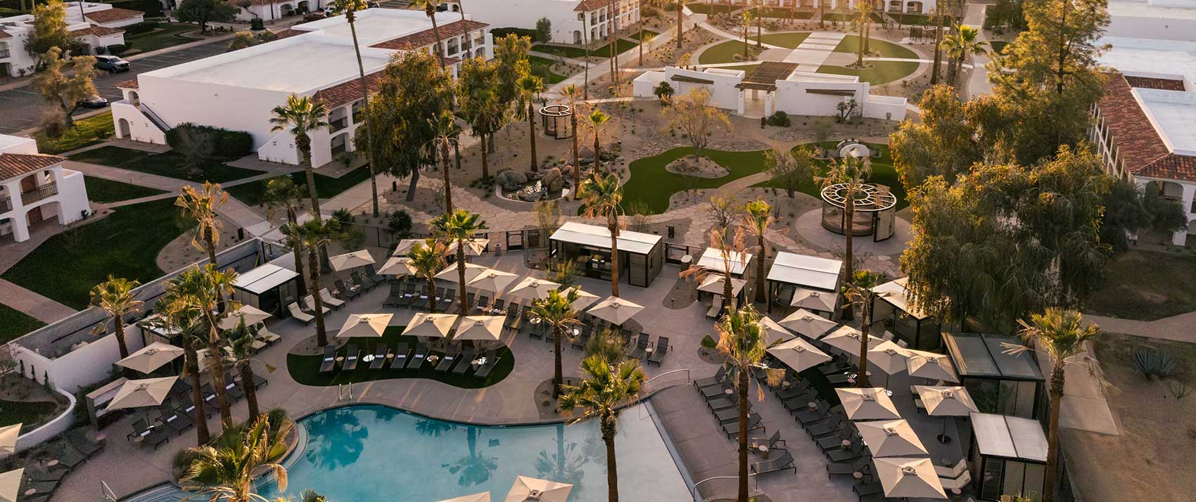 Kimpton Miralina Resort grounds view from above
